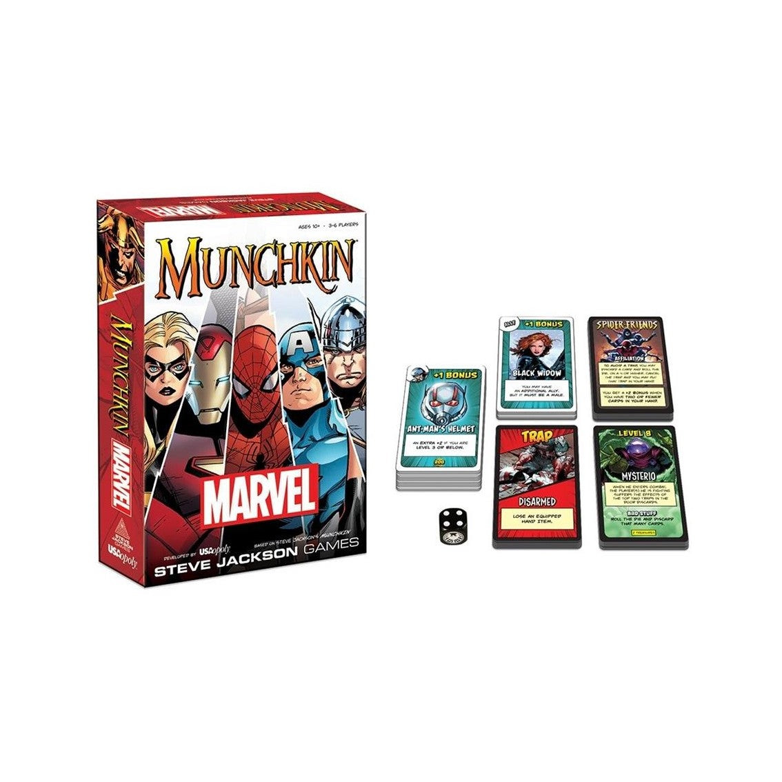 Juego de mesa munchkin marvel edition edad recomendada 10 años (ingles)