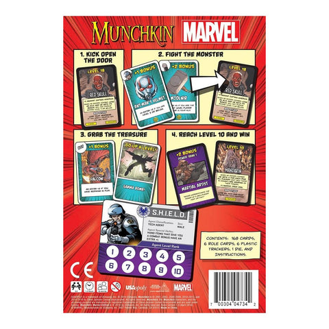 Juego de mesa munchkin marvel edition edad recomendada 10 años (ingles)