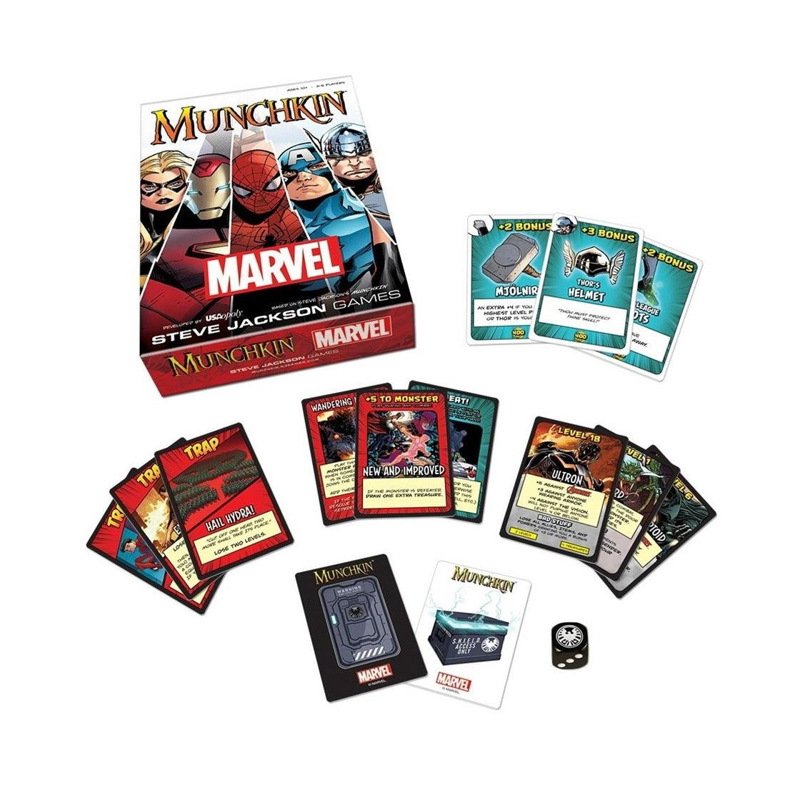 Juego de mesa munchkin marvel edition edad recomendada 10 años (ingles)