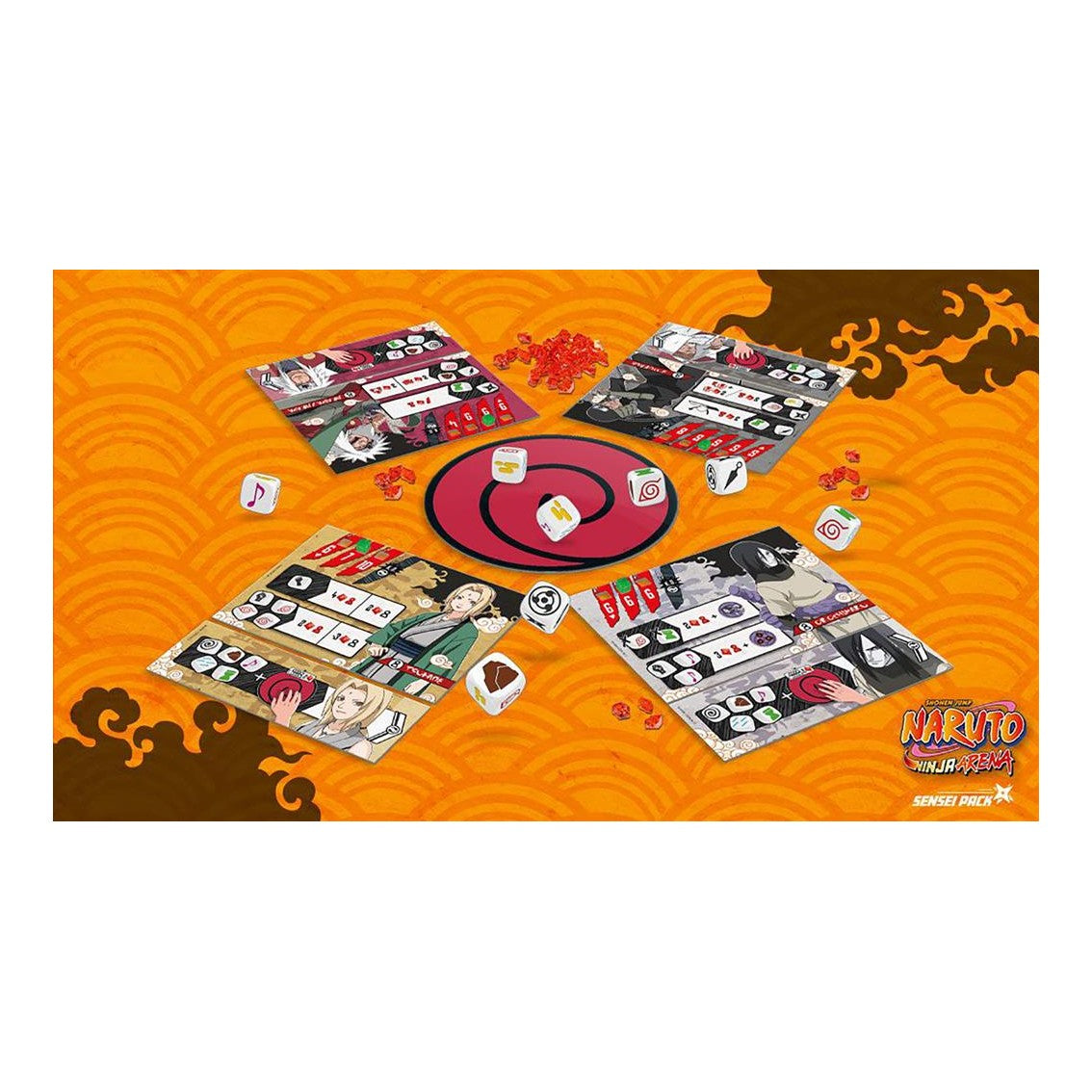 Juego de mesa naruto ninja arena sensei pack edad recomendada 10 años (ingles)