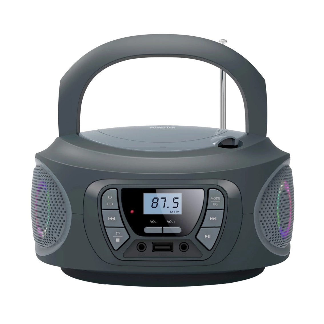 Radio cd fonestar boom - one - g usb gris