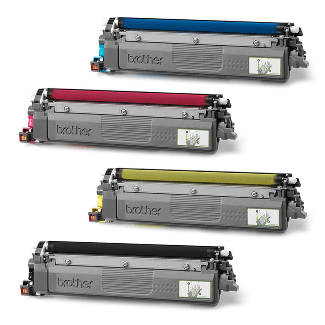 Pack 4 toners brother tn248val negro - cian - amarillo - magenta 1000 paginas