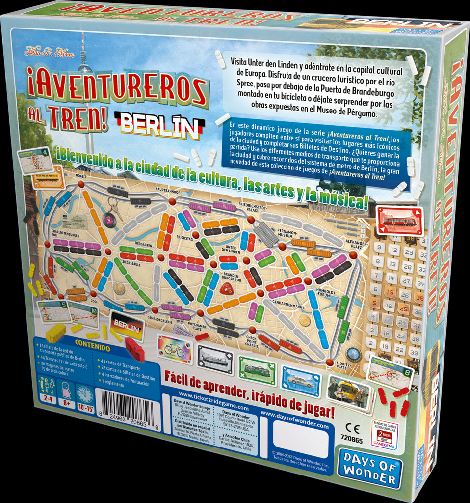 Juego de mesa ¡aventureros al tren! berlín pegi 8