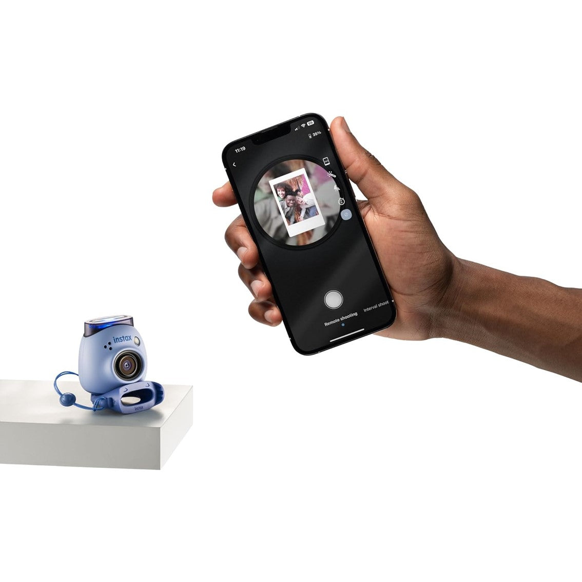 Camara fujifilm instax pal gem azul