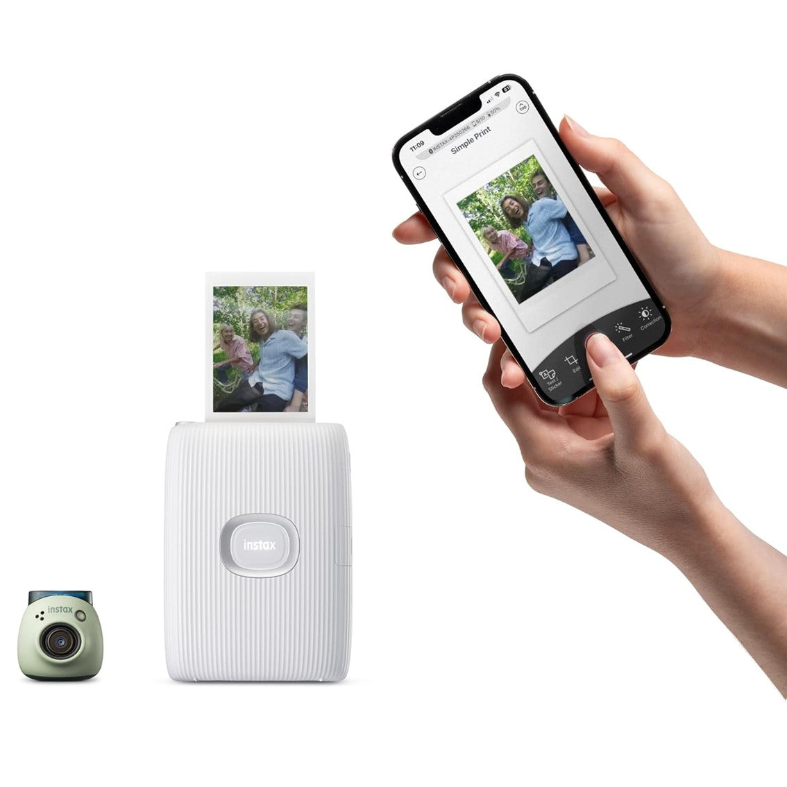 Camara fujifilm instax pal gem pistacho