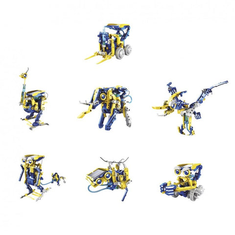Kit 12 en 1 deqube robot construcciones solar hidraulica pegi 8