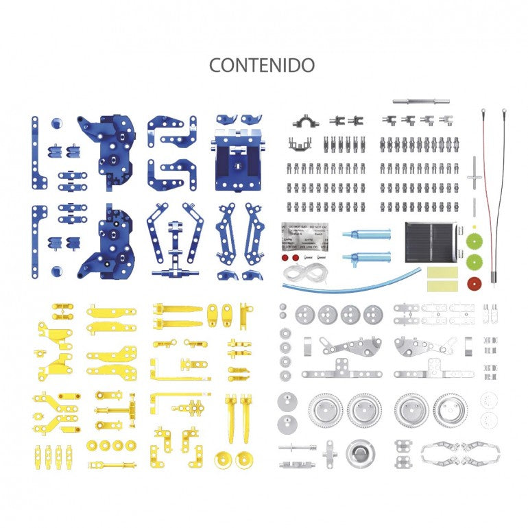 Kit 12 en 1 deqube robot construcciones solar hidraulica pegi 8