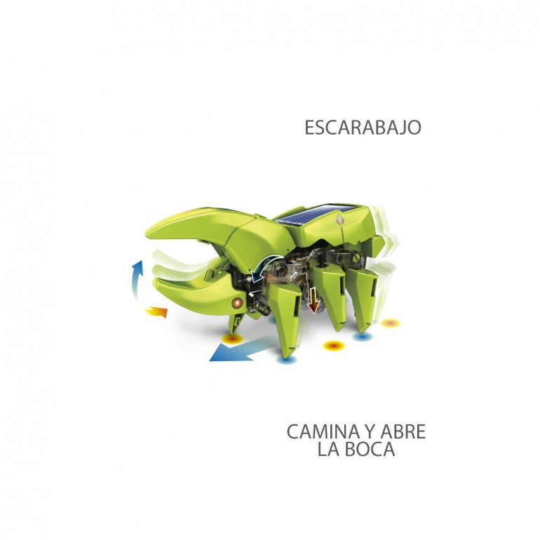 Kit 4 en 1 deqube robot construccion solar pegi 8