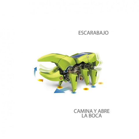 Kit 4 en 1 deqube robot construccion solar pegi 8