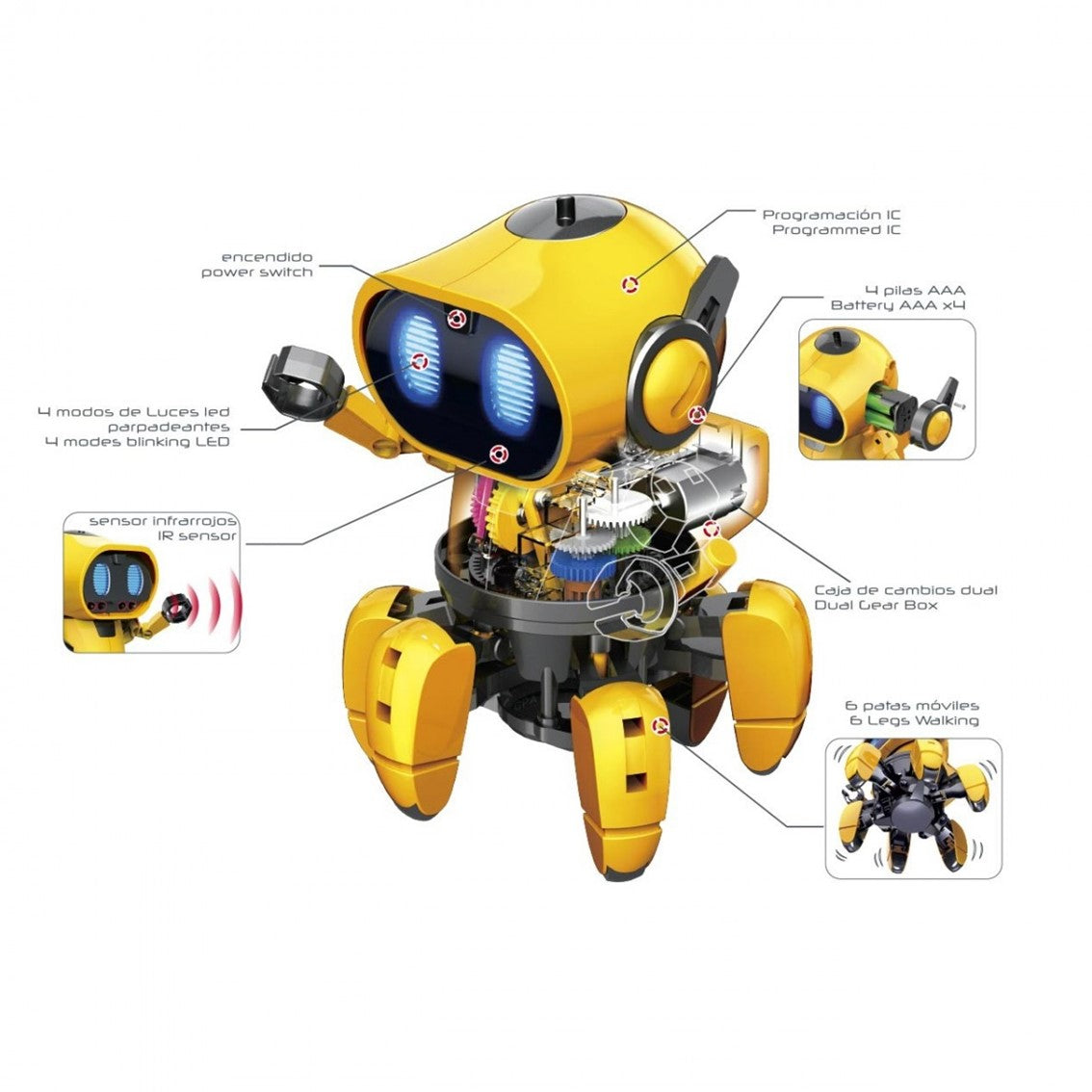 Robot deqube tobbie el robot