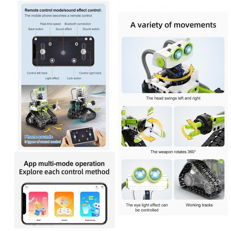 Robot deqube i bot app + rc 434 piezas