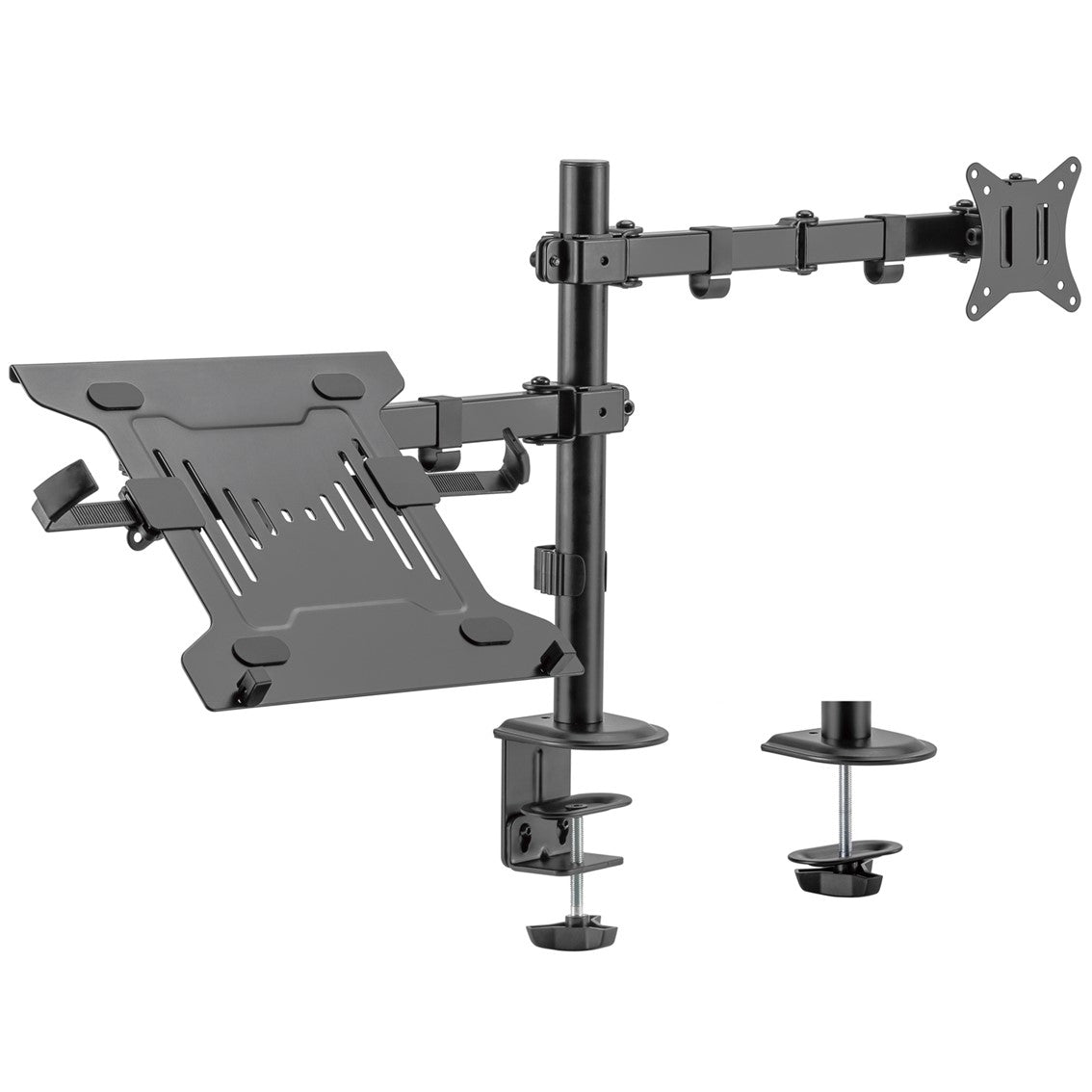 Soporte de escritorio ewent ew1519 para monitor hasta 34pulgadas y portatil hasta 15.6pulgadas carga maxima 9kg