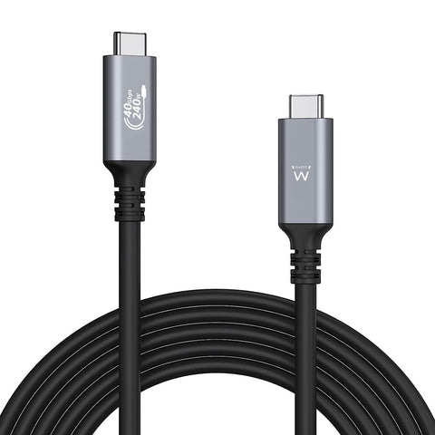 Cable usb tipo c ewent thunderbolt 1m - macho - macho