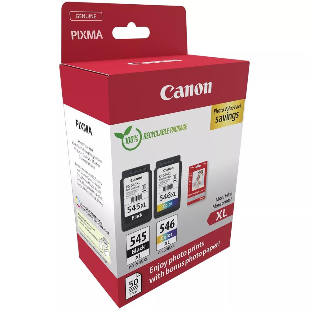 Cartucho tinta canon pg - 545xl - cl - 546xl photo value