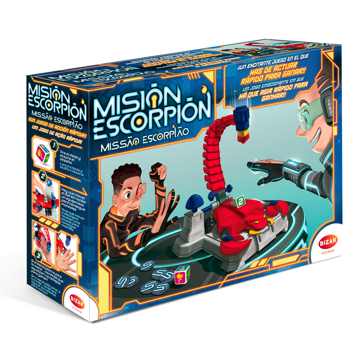 Juego de mesa bizak misión escorpión