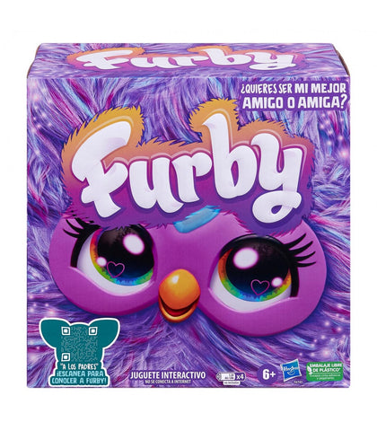 Juguete interactivo hasbro furby morado