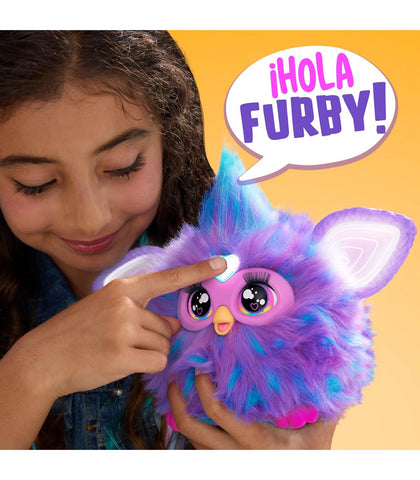 Juguete interactivo hasbro furby morado