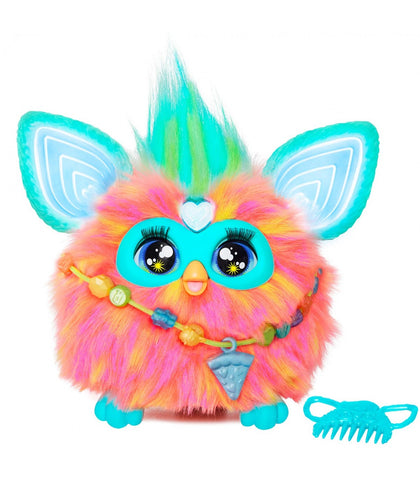 Juguete interactivo hasbro furby naranja coral