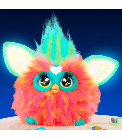 Juguete interactivo hasbro furby naranja coral