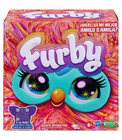 Juguete interactivo hasbro furby naranja coral