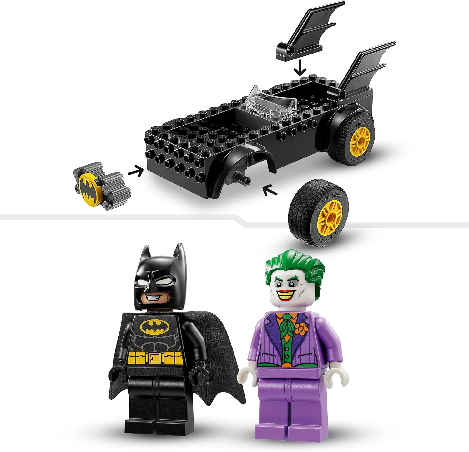 Lego dc comics persecución en el batmobile batman vs the joker