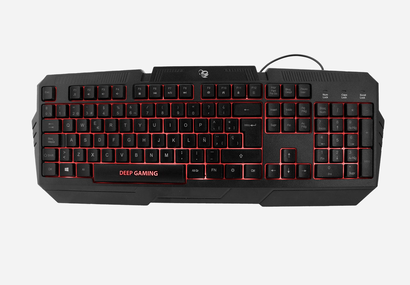 Kit teclado + raton + auriculares + alfombrilla deep gaming x - wing 2