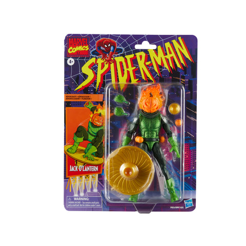 Figura hasbro marvel comics spiderman jack o'lantern