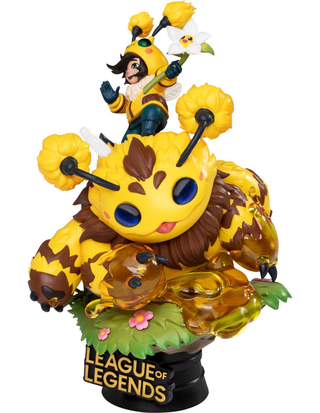 Set de 2 figuras beast kingdom dstage league of legends nunu beelump y heimerstinger