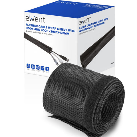 Manguito flexible con velcro ewent ew1558 2000x100mm