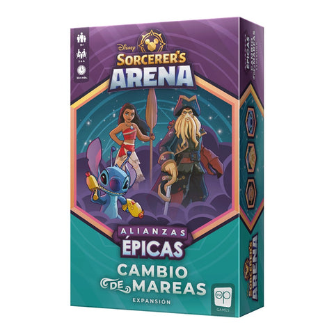 Juego de mesa disney sorcerer arena cambio de mareas expansion edad recomendada 13 años