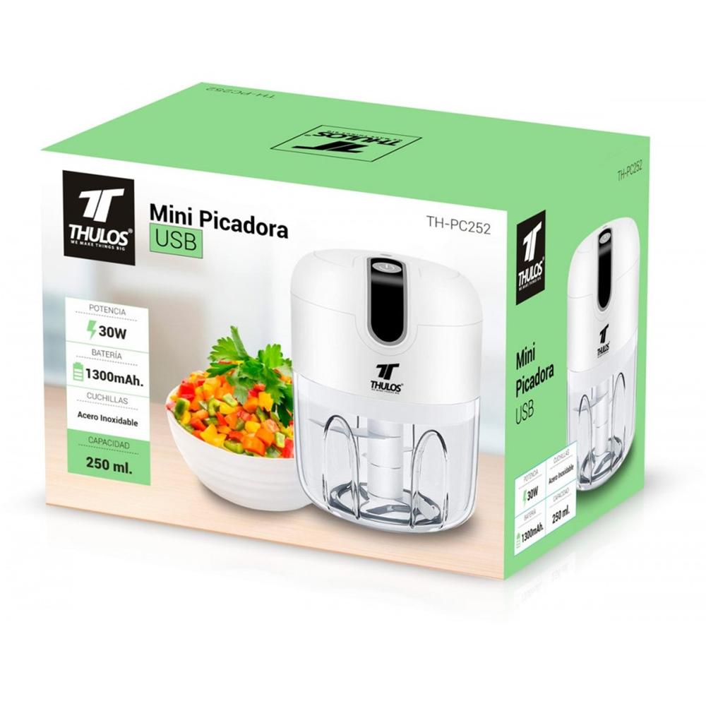 Mini picadora de alimentos thulos th - pc252 30w 250l