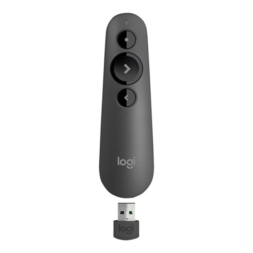 Mando wireless inalambrico logitech r500s para presentaciones -  bluetooth -  grafito