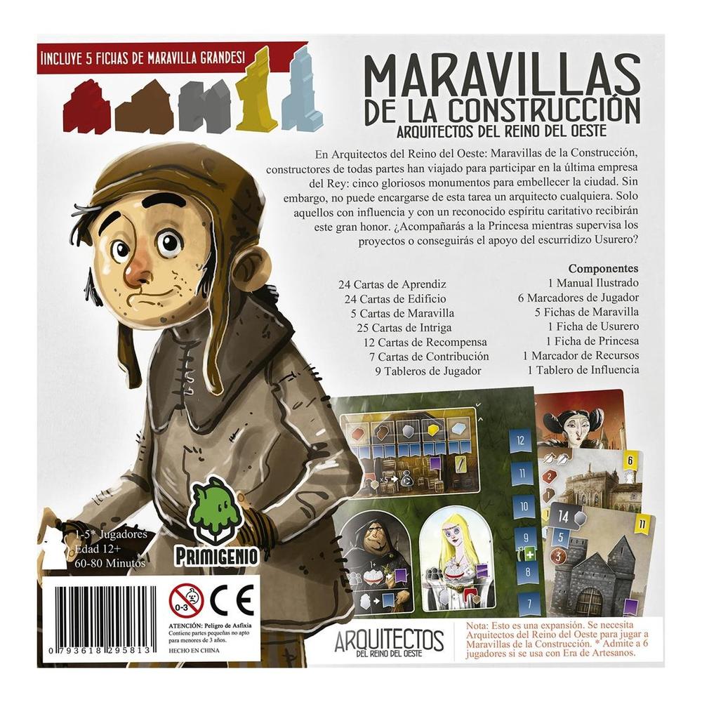 Juego de mesa maravillas de la construccion edad recomendada 12 años