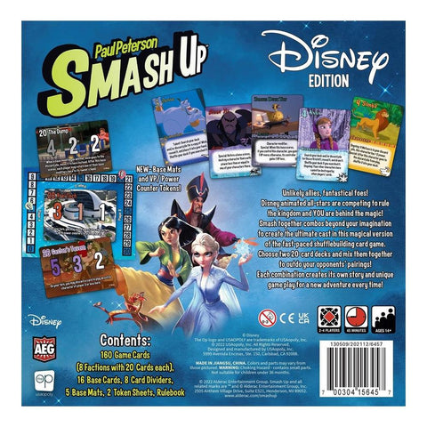 Juego de mesa smash up disney edition edad recomendada 14 años (ingles)