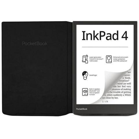 Pocketbook funda 743 flip cover negro version ww para inkpad 4 - inkpad color 2 y 3