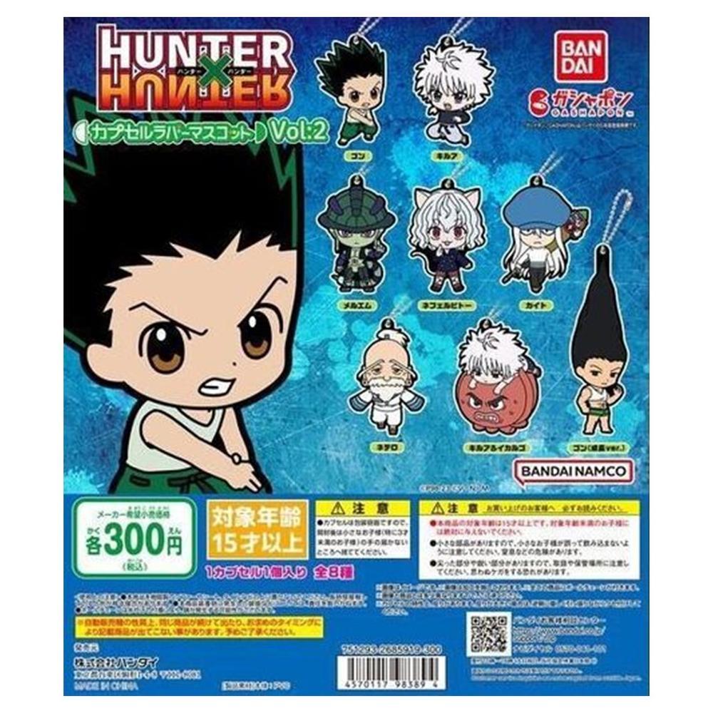 Set gashapon figuras bandai lote 39 articulos hunter x hunter rubber mascot