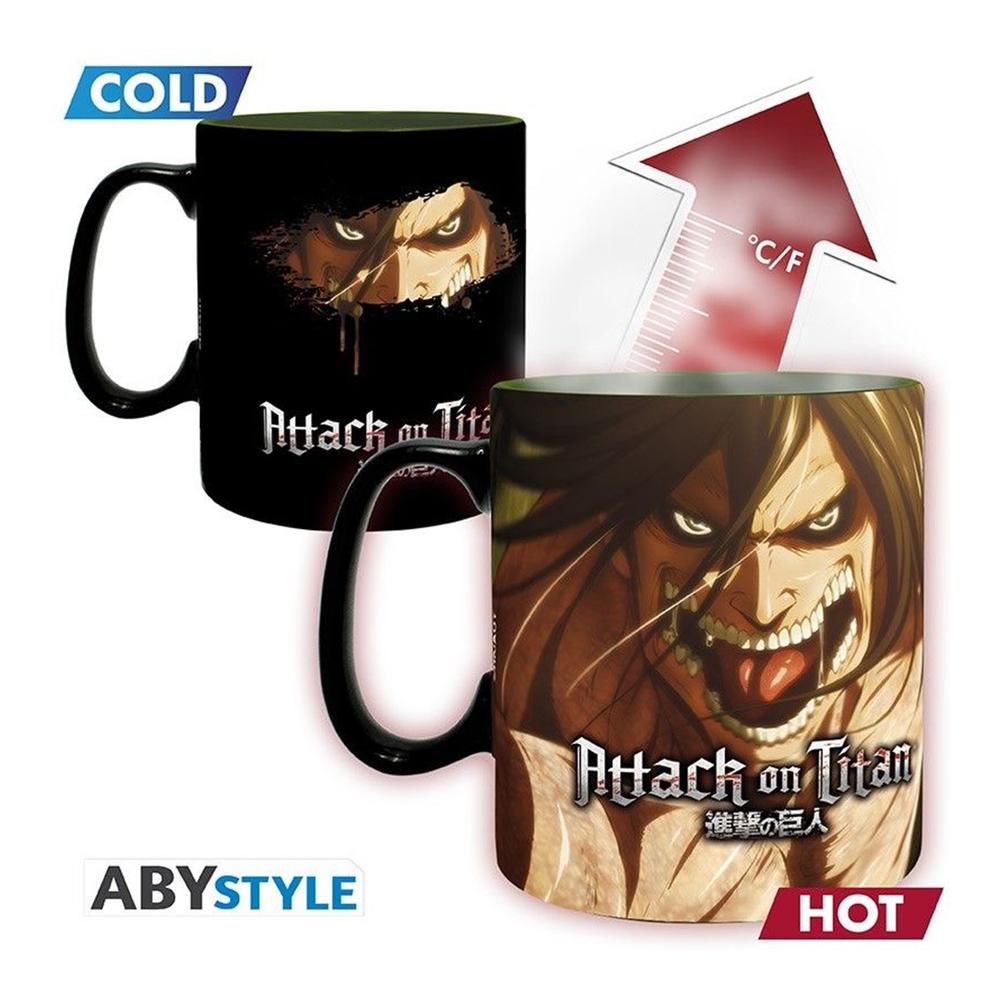 Taza abystyle attack on titan shingeki no kyojin titan eren s3 460 ml