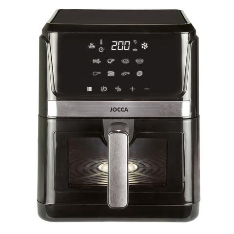 Freidora de aire sin aceite jocca digital con ventana 7l -  1600w modelo 2297