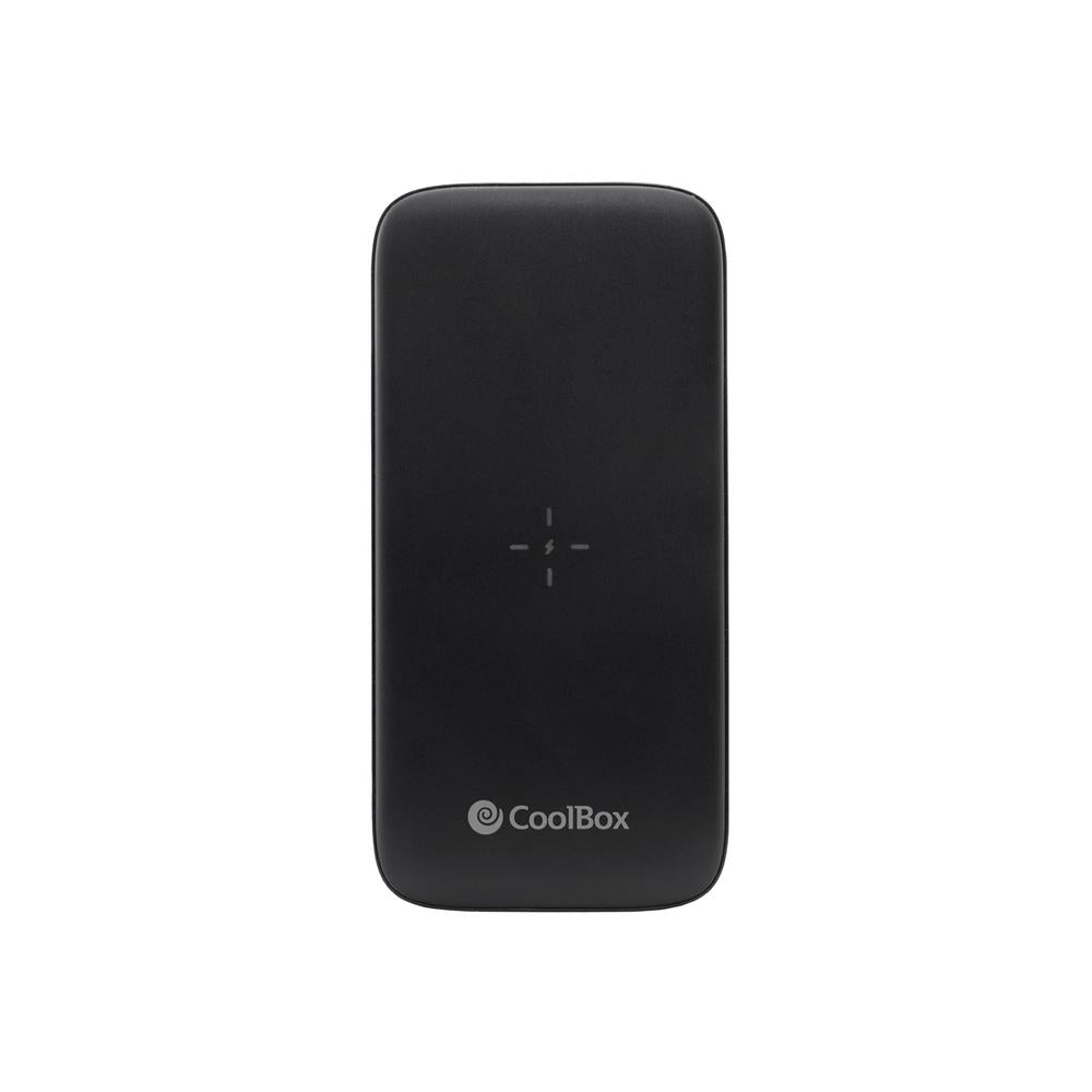 Bateria externa portatil power bank qi coolbox 10000mah negro