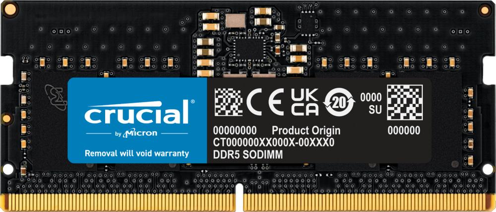 Memoria ram ddr5 8gb crucial  - sodimm - 5200 mhz - pc5 41600 cl42