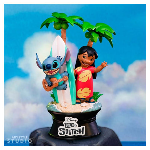 Figura abystyle disney lilo & stitch lilo & stitch con tabla de surf