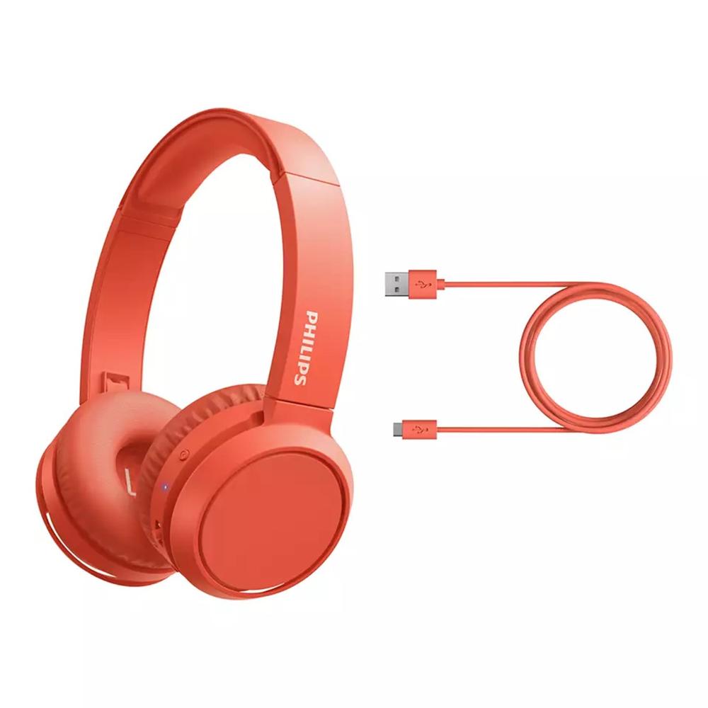 Auriculares philips tah4205rd - 00 inalambrico rojo