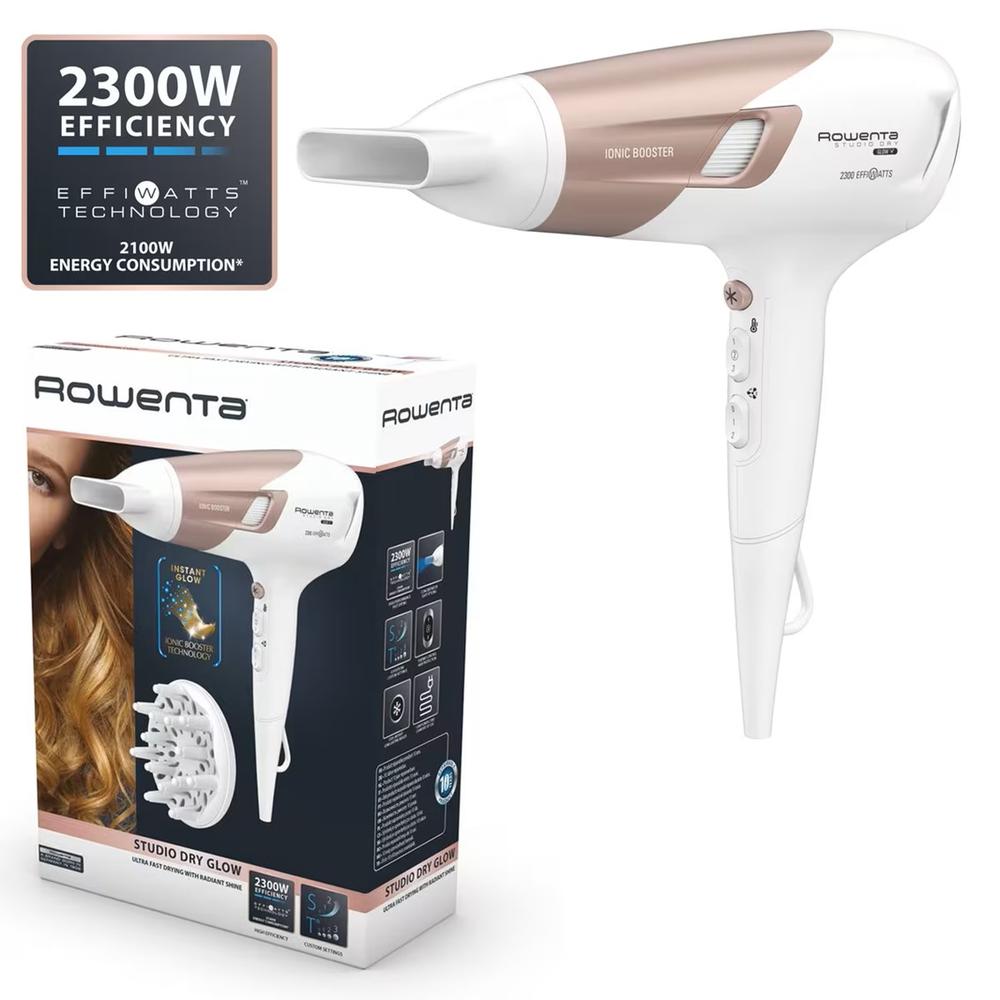 Secador de pelo rowenta studio dry glow cv5830f0 2300w