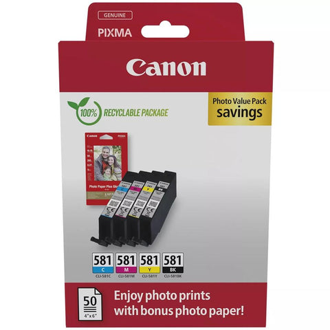 Multipack tinta canon cli 581 bk - c - m - y