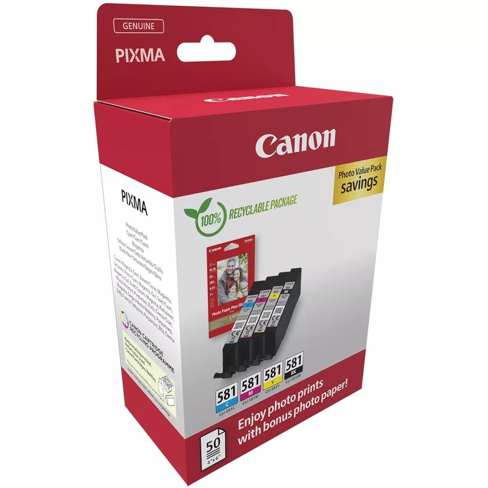 Multipack tinta canon cli 581 bk - c - m - y