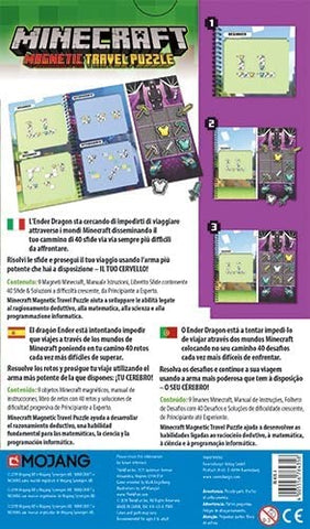 Puzzle magnético de viaje minecraft