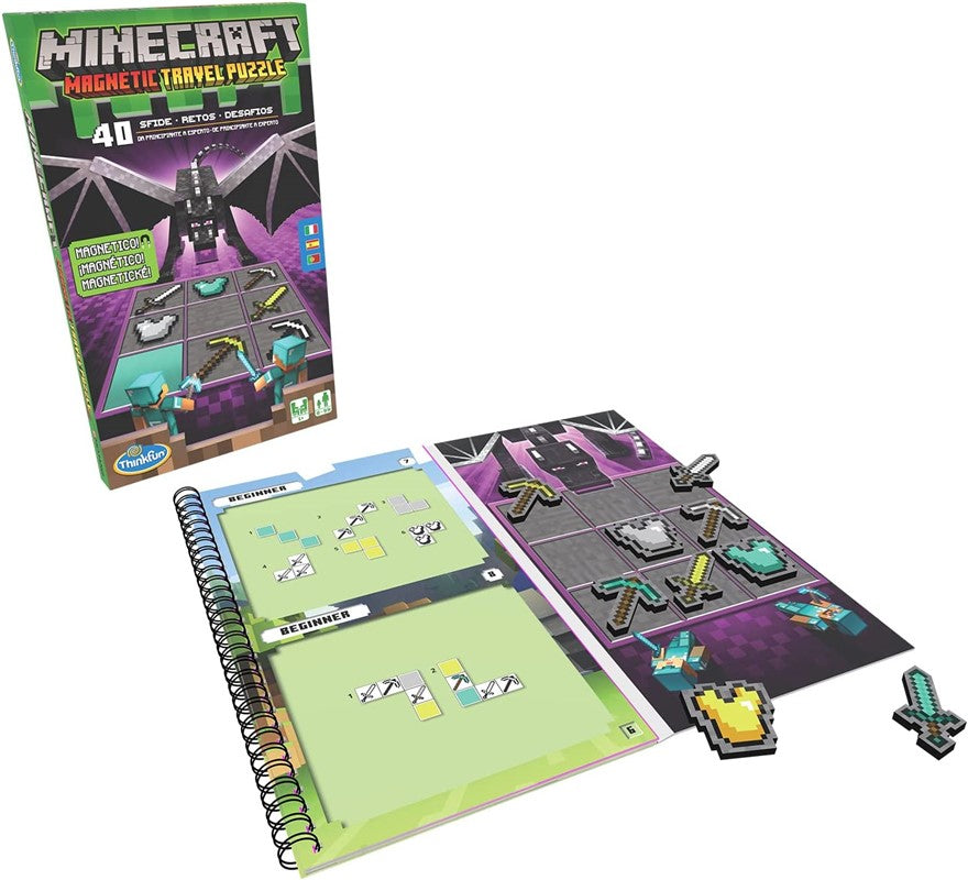 Puzzle magnético de viaje minecraft