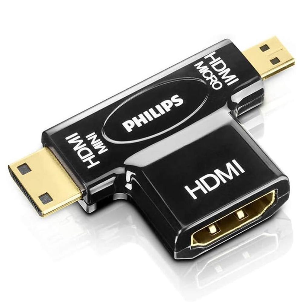 Adaptador philips swv2429w hdmi - micro hdmi - mini hdmi