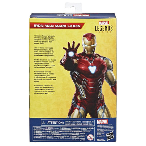 Figura hasbro marvel legends series iron man mark lxxxv