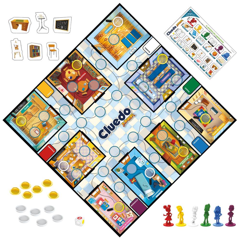 Juego de mesa hasbro cluedo junior